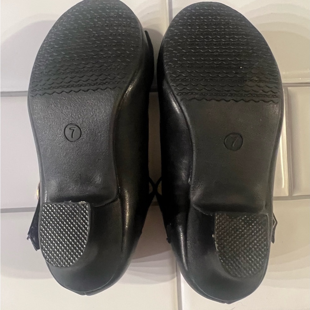 Panda ninja Black Kids Shoes with Bow - Picture 2 of 7